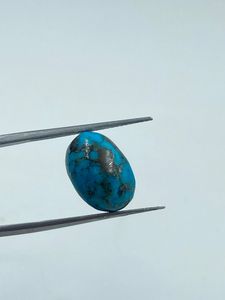 Turquoise bleue naturelle ovale 10,20x13,20 mm CTS-7.49 pour pendentif, pierre brute, approvisionnement en vrac auprès d'un exportateur indien - Product Image 2