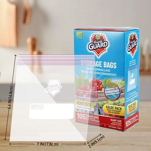105 Sachets de Conservation Alimentaire Refermables Robustes pour Garder les Aliments au Frais, Idéaux pour le Tri et l'Organisation, Sachets Transparents Scellés - Product Image 4