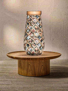 Botella de cobre reutilizable ecológica para una vida sostenible, botella de cobre puro de primera calidad para oficina y viajes, diseño de autor. - Product Image 6