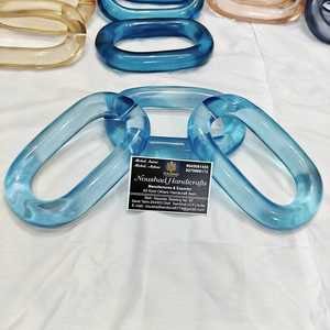 Cadena de eslabones de resina grande y colorida, eslabones de cadena de resina epoxi transparente, decoración para colgar en la pared, ideas de decoración de pared para el hogar a bajo precio. - Product Image 3