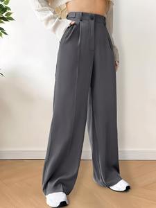 Women Full Length Wide Leg Palazzo <b>Pants</b> Lightweight Breathable Loose Fit Fashion Trousers for Spring <b>Summer</b> and Autumn - Product Image 3