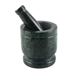 Mortero y Pilón de Mármol Verde Selva, Disponible en Todos los Tamaños, Herramienta de Cocina para Moler Manualmente, Juego de Mortero y Pilón de Ónix Resistente - Product Image 3