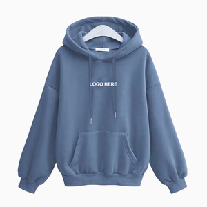 Sudadera con Capucha Negra Unisex, Oversize, de Algodón French Terry, Informal, con Bolsillo Frontal, Estampado Puff, Transpirable, para Invierno - Product Image 4
