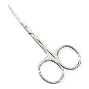 Ciseaux à cuticules pour manucure, manche en acier inoxydable extra résistant, pliable, pour droitiers, coupe-cils, coupe-poils du nez - Product Image 2
