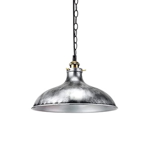 Silver Finished Casted Metal Pendent Light Lamp Decorative Living Room Industrial Pendant Lighting Large Pendant Lamp - Product Image 1