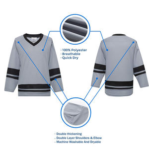 Nueva Camiseta de Hockey sobre Hielo Personalizada 2026, MOQ Bajo, Alta Calidad, Colorida, para Pedidos de Equipo, Tallas Grandes, Sublimación Completa, 100% Poliéster - Product Image 2