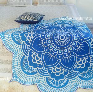 Tapiz Redondo Bohemio con Mandala Hippie, Intrincado Tapiz Indio Decorativo para Colgar en la Pared, Cubrecama para Dormitorio, Sala de Estar y Habitación - Product Image 2