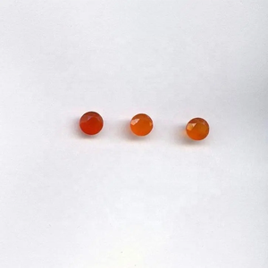 Cornaline naturelle certifiée 8mm à facettes rondes brillantes en vrac bijoux de mode de pierres précieuses au meilleur prix d'usine en gros - Product Image 2