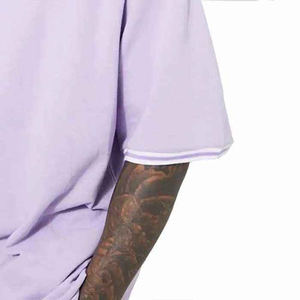 Camiseta Oversize para Hombre, Estilo Ruff, Algodón Pesado Premium, Estilo Urbano Vintage, Corte Holgado, Cuello Redondo, Informal, Suave y Transpirable - Product Image 2