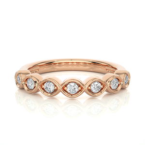 0,21 quilates G Color VS1 Claridad Diamante tachonado Anillo de diamante natural - Product Image 1