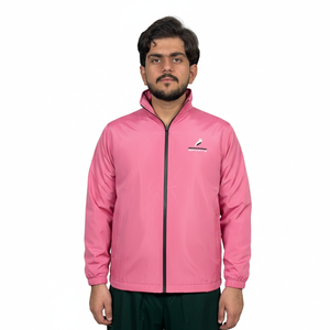 Chaquetas cortavientos de poliéster impermeables y transpirables para hombre con impresión de logotipo personalizado para primavera - Chaqueta cortavientos de talla grande para hombre - Product Image 1