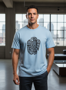 เสื้อยืดคอกลมแขนสั้นทรงปกติสำหรับผู้ชาย พิมพ์ลายด้วยเทคนิค Heat-Transfer  ผ้าเจอร์ซีย์ลำลอง 60% คอตตอน 40% โพลีเอสเตอร์ - Product Image 1