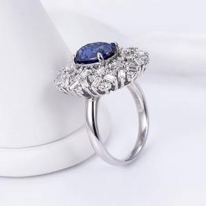 Indian Manufacture Designer <b>Emerald</b> Cut Diamond <b>Ring</b> Solid Gold Fashion Jewelry Available At Wholesale Price From India - Product Image 4