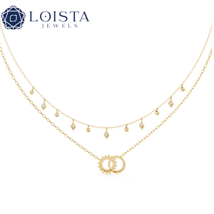 Tianmao Luxury High-End Female Necklace Gold-Plated Eight-Awn Star with Full Diamond <b>Flash</b> Clavicle Chain with Zircon Main Stone - Product Image 4