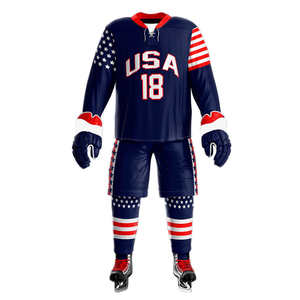 Maillots de hockey sur glace 7V7 pour hommes sur mesure de haute qualité, couleur et taille personnalisables, 100% polyester, sublimation personnalisée - Product Image 3