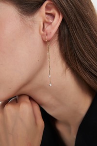 Pendientes de Oro Sólido de 14K con Diamante Cultivado en Laboratorio, Certificado IGI, Minimalistas, Únicos y Brillantes para Mujer, Regalo de Aniversario de Bodas - Product Image 6