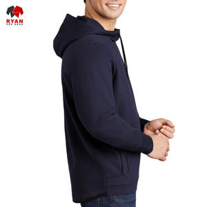 Sudaderas con Logotipo Personalizado para Hombre, 100% Algodón, Forro Polar Transpirable, Diseño ODM OEM de Invierno, Color Sólido - Product Image 3