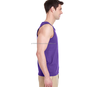 Dernier design, meilleure qualité, débardeur pour homme 100% coton uni, vente en gros, tissu respirant, débardeur parfait pour l'entraînement et la salle de sport - Product Image 3
