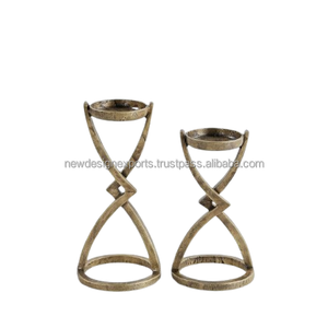 Support conique en métal de style moderne pour marque privée – Décoration durable en aluminium doré - Product Image 3