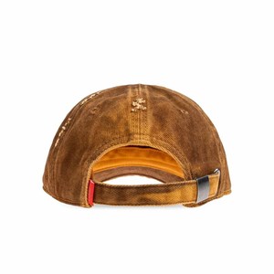 Washed Cotton Baseball Cap 6-Panel Unisex Vintage Ripped Distressed Solid Color Casual <b>Hat</b> Spring <b>Summer</b> Fitted Style - Product Image 2