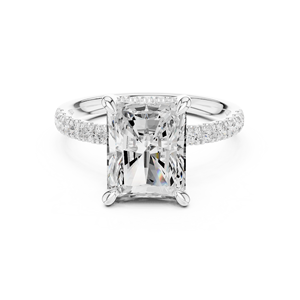 ต่างหูเพชรเพาะเลี้ยงในห้องปฏิบัติการทองคำขาว 18K ของผู้หญิงจาก Aries Jewel ชุบโรเดียม ดีไซน์โรแมนติก เหมาะสำหรับงานแต่งงาน ของขวัญสำหรับงานปาร์ตี้ เครื่องประดับ - Product Image 1