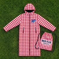 Robe de bain imperméable avec logo personnalisé, poncho de change imperméable, robe de bain avec doublure polaire, manteau de bain, vestes de bain, parka de surf