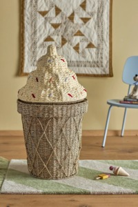 Panier en forme de coquillage, fait main, pour le rangement, vente en gros, écologique, fabriqué au Vietnam - Product Image 3