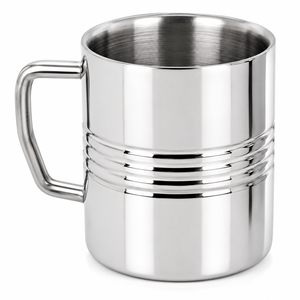 Mug de camping en acier inoxydable à double paroi avec poignée, incassable, pour le voyage en plein air, la randonnée et l'alpinisme, à bas prix - Product Image 4