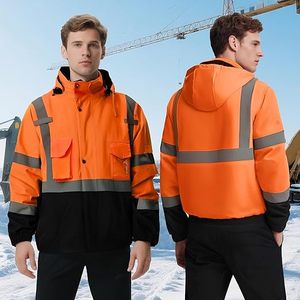 Veste de sécurité réfléchissante de haute qualité, veste de sécurité réfléchissante à capuche, nouvelle mode, veste de sécurité réfléchissante fabriquée par Wings Traders - Product Image 6