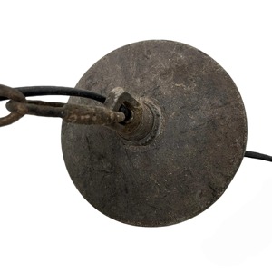 Fabulous Vintage Iron Chandelier Circle Shape <b>Lighting</b> <b>Fixture</b> Ceiling Decorations Black Metal Spiral Design - Product Image 6