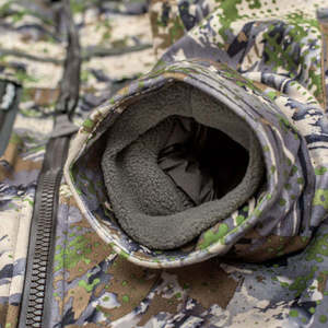 Veste de chasse camouflage imperméable pour homme, doublée polaire, tissu silencieux, à capuche, pour la pêche, la randonnée, parka thermique - Product Image 3