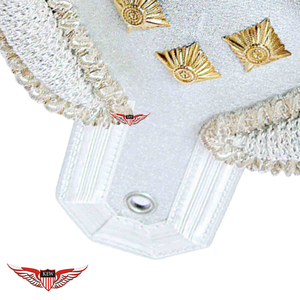 Epaulettes de Hombro Metálicas Doradas Vintage KEW con Flecos, Bordado Ecológico, Diseño de Lujo y Acabado Duradero - Product Image 4
