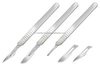Couteau chirurgical manuel en acier inoxydable A-1 VERITAS Premium, manches réutilisables, instrument médical pour hôpital et soins intensifs