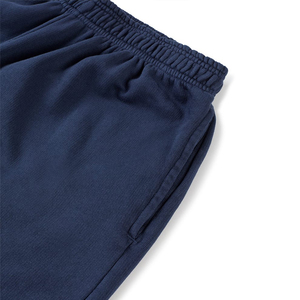 Shorts en molleton bleu marine de qualité supérieure en gros - Product Image 2