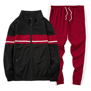 Nuevo Conjunto Deportivo de Dos Piezas para Hombre, Chaqueta de Punto Suave con Cierre Completo y Pantalones Jogger de Algodón, para Gimnasio, Fitness y Uso Casual - Product Image 3