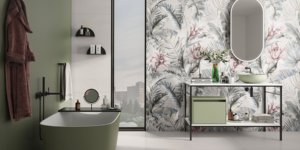 Elegantes azulejos de porcelana de gran formato, azulejos vitrificados para pisos y paredes, para uso en diseños de interiores y exteriores modernos. - Product Image 6