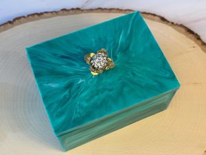 Caja de Joyería de Resina Hecha a Mano, Ecológica y de Lujo, con Color y Forma Personalizados para Decoración del Hogar - Product Image 4