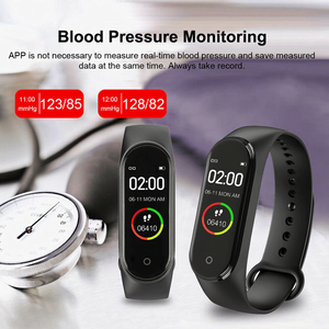 Bracciale braccialetto di frequenza cardiaca e pressione sanguigna M4 Smart Watch Band Fitness Tracker - Product Image 6