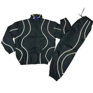 Chándal Deportivo Informal de Nailon Sólido Reflectante con Capucha y Cordón Ajustable, Personalizado, Unisex, de Alta Calidad, Ligero, Estampado, para Verano - Product Image 6