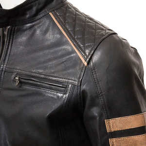 Chaqueta de Cuero Personalizable para Hombre 2026, de Alta Calidad, Estilo Urbano, Impermeable, Transpirable, para Invierno y Actividades al Aire Libre - Product Image 3
