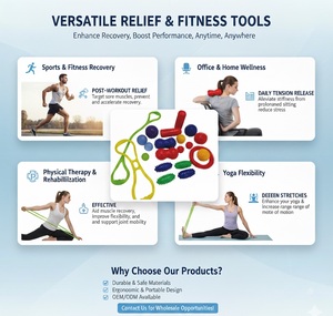 Automasajeador con diseño texturizado para una terapia muscular efectiva y fortalecimiento de las manos - Product Image 3