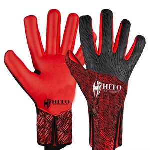 Guantes de Portero de Fútbol de Neopreno Naranja y Negro con Diseño Personalizado, Látex Alemán de 4 mm, Silicona en Relieve Inyectada - Product Image 6