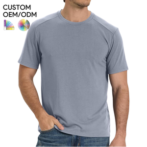 T-shirt en jersey 100 % coton/polyester pour homme, manches courtes, toucher doux, confortable, écologique, séchage rapide, support OEM/ODM - Product Image 6