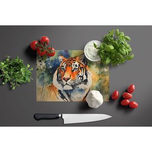 Tagliere Grande in Vetro Temperato con Nuovo Design Tigre, Decorativo per Cucina e Servizio, con Decorazioni Pittoriche - Product Image 3