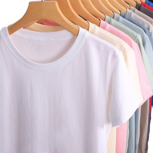 Bangladesh China Factory Price Custom Logo Embroidery OEM Customized Logo Embroidery 180GSM Pure Cotton Unisex Crew Neck Loose F - Product Image 2