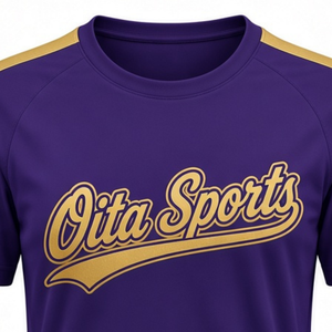 Maillot de cheerleading violet et or à manches courtes, uniforme d'équipe sportive, vêtements de sport pour l'entraînement et la compétition des équipes de cheerleading - Product Image 3