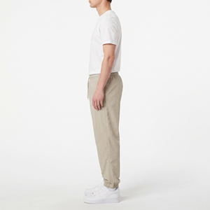 Men Oversize Wind Breaker Sweat <b>Pant</b> Mid Drawstring Waist Side Pocket Wide Leg <b>Pant</b> Waterproof <b>Spandex</b>/Polyester High Street - Product Image 3