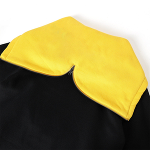 Sudadera con Capucha Personalizada con Bloques de Color |   Sudadera con Capucha Holgada de Estilo Urbano para Hombre con Bolsillo Canguro en Contraste y Dobladillo a Rayas OEM - Product Image 6
