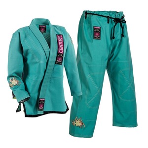 Traje de BJJ de tela de algodón premium con tejido perlado, logotipo personalizado, transpirable, ligero, duradero, uniforme de entrenamiento para hombres y mujeres. - Product Image 1