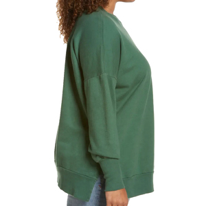 Sudadera Oversize de Forro Polar para Mujer, Cuello Redondo, Manga Larga, Estilo Casual Urbano para Otoño - Product Image 3